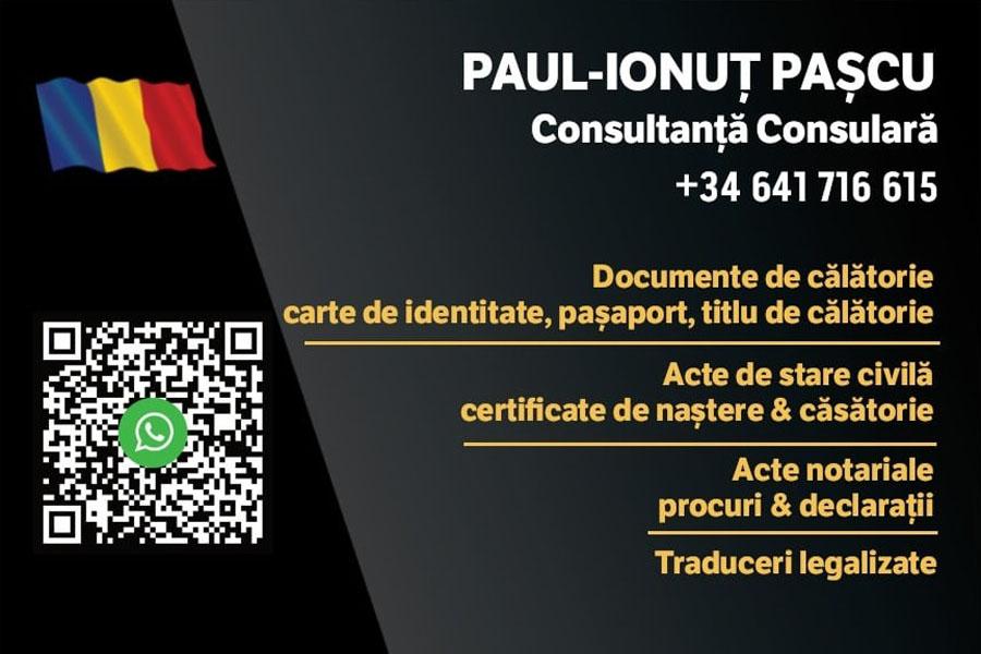 Paul Pașcu Demersuri Consulare Almeria Paul Pașcu Demersuri Consulare Almeria