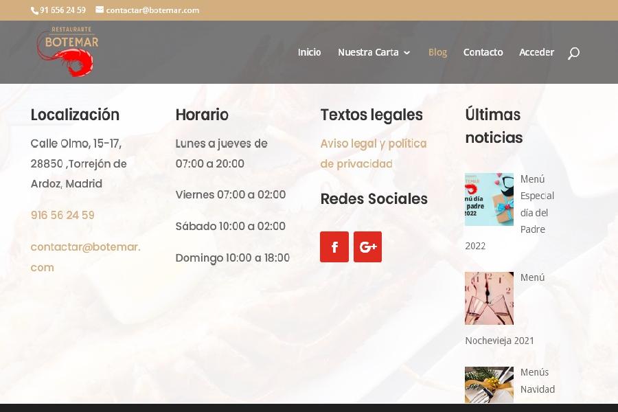 Restaurant Botemar Madrid - Restaurante para Celebraciones. Disfruta en cualquier momento del día de una variedad de menús y entretenimiento para todo tipo de celebraciones.