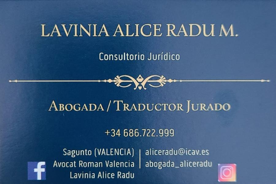 Avocat Lavinia Alice Radu Valencia Avocat Lavinia Alice Radu Valencia