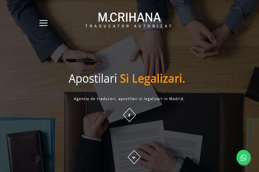 M.CRIHANA - Traducator Gestor administrativ Madrid